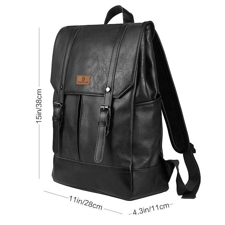 Zaini: Rucksack Koolertran schwarz Kunstleder – Usato da Goldswil venduto da Lyssij 4