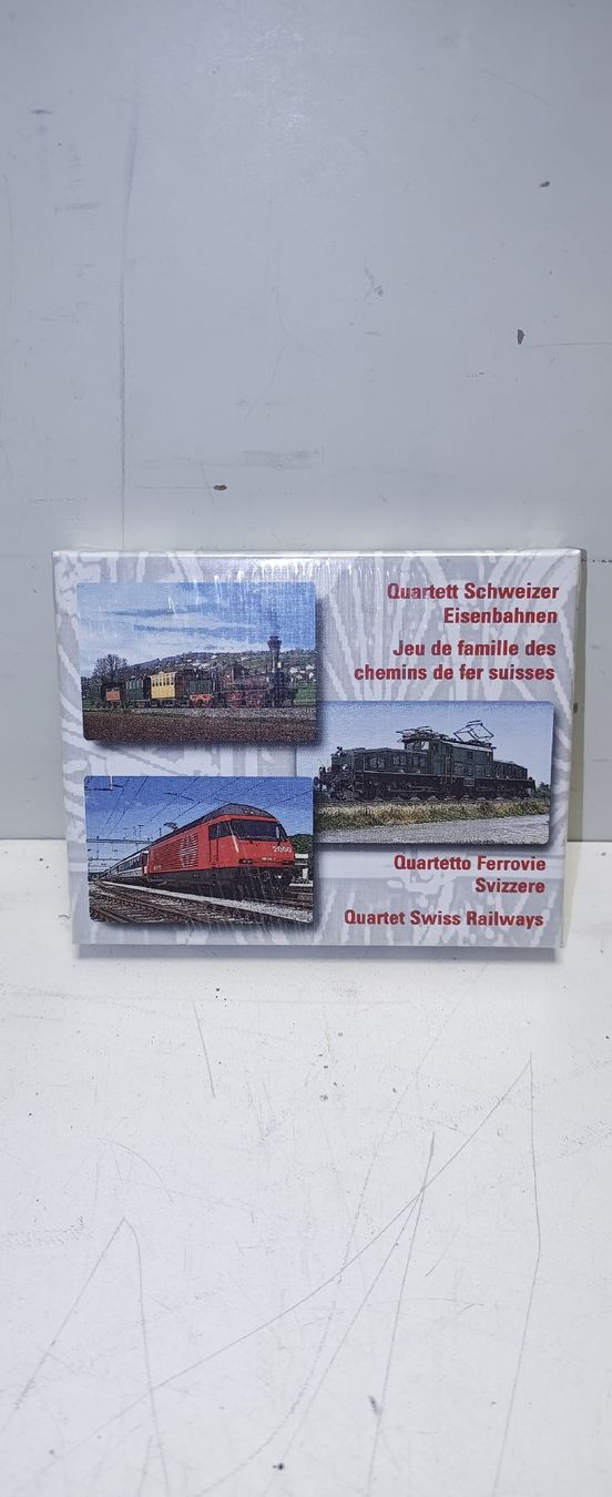 Giochi: Quartett Schweizer Eisenbahnen. Neu. (nov892) – Nuovo e nell'imballaggio originale da Künten venduto da Schnaepplihuus