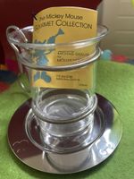 Mickeymouse Teetasse mit Unterteller und Etikett