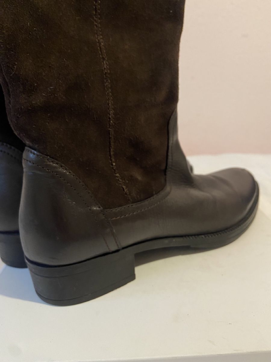 Geox Damenschuhe: Bottes marron Geox en cuir et daim véritable – Gebraucht aus Chêne-Bougeries von sor_9rzp 5