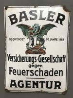 Emailleschild Basler Versicherungsgesellschaft