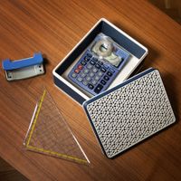 Elegante Aufbewahrungsbox mit Kumikomuster 20x15x10