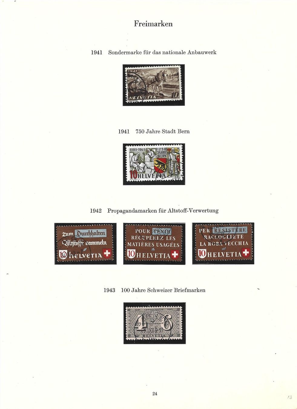 Tutti i francobolli: timbres divers série – Usato da Delemont venduto da toutdubon11 3