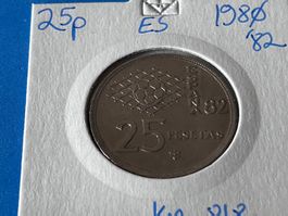 Spain - 25 Pesetas - España '82 1982