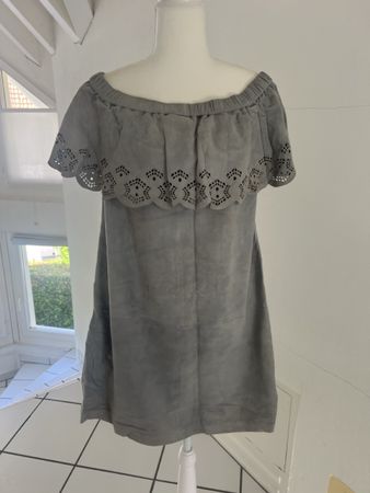Leder Kleid Lamarque, Grau, Gr. 40, Sommerkollektion!