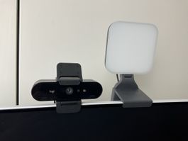 Webcam Logitech Brio Stream + Litra Glow