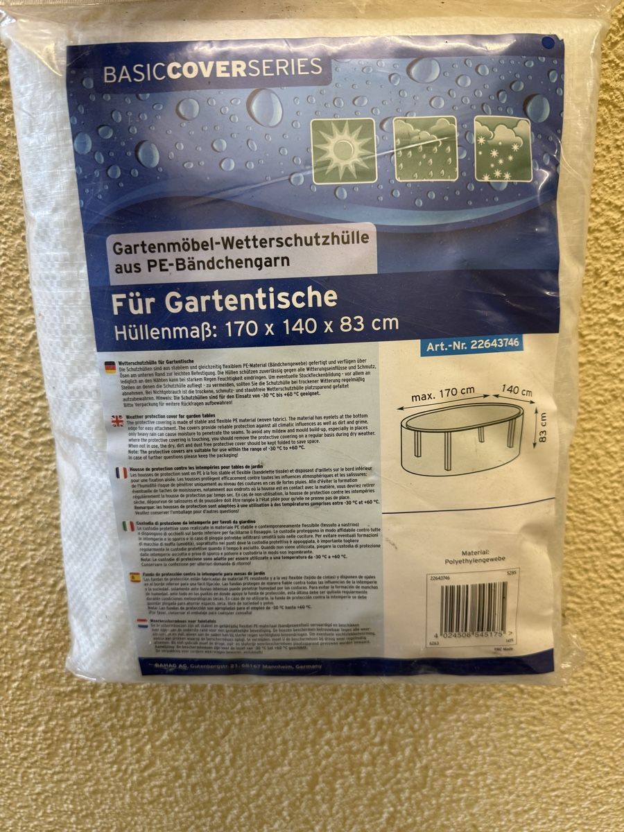 Tables: Abdeckung Gartentisch – Neuf avec emballage d'origine à Otelfingen par diavoletto85