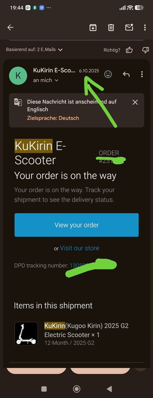 Scooter: Kukirin G2 – Usato da Stein AG venduto da issun83 5
