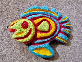 Fisch C) Ytong Porenbeton Deko Figur Skulptur Plastik Relief