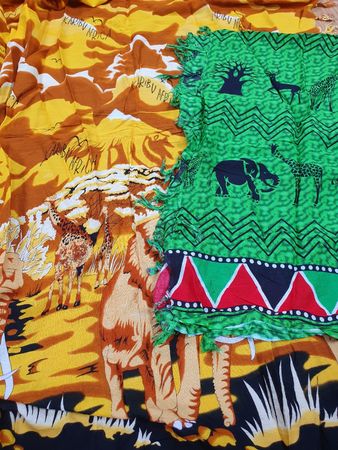 Afrika Tuch Set, Sommer Accessoire, Batiktücher, Kenia