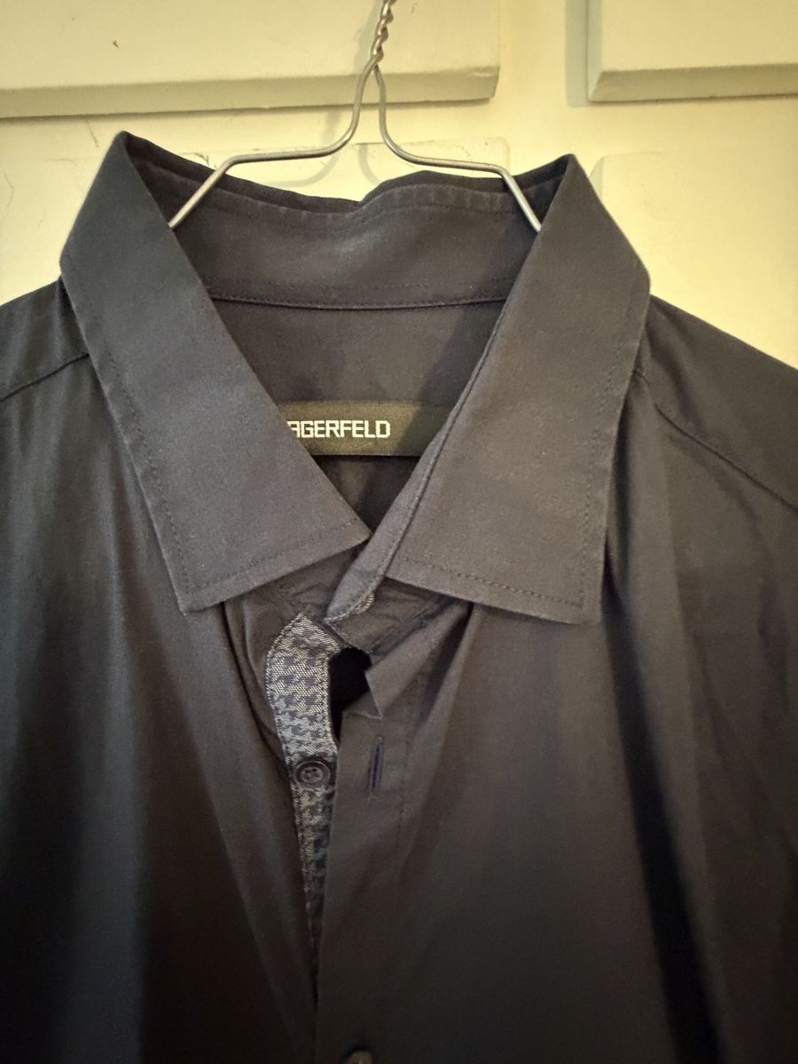 Karl Lagerfeld Camicie: Camicia Karl Lagerfeld uomo taglia 40 blu – Usato da Lugano venduto da can_xdd8