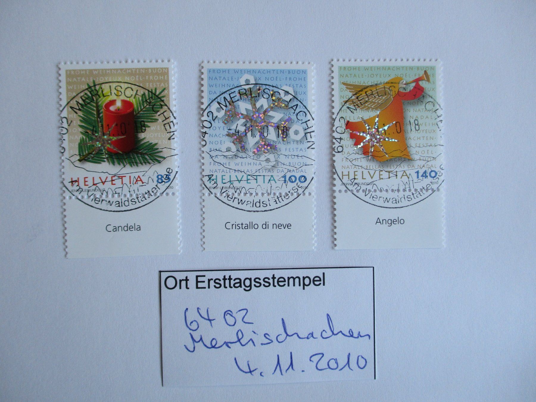 Tous les timbres: Voll Ort Ersttagsstempel 6402 Merlischachen – D'occasion à Langnau b. Reiden par Aktuell88