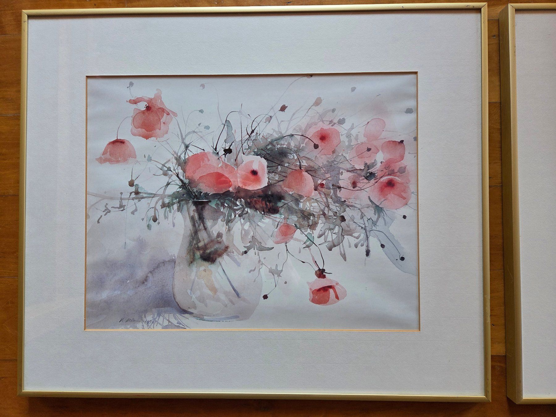 Gemälde: 2 Aquarell Bilder "Mohn" – Gebraucht aus St. Gallen von Razoon77 1