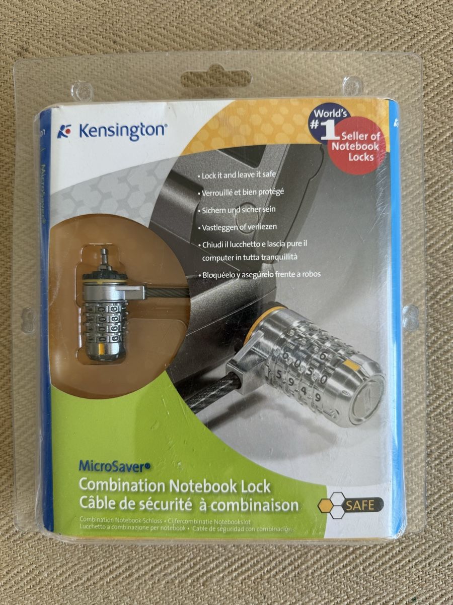 Kensington Lucchetti: Kensington MicroSaver Combination Notebook Lock neu – Nuovo e nell'imballaggio originale da Konolfingen venduto da petzipetz