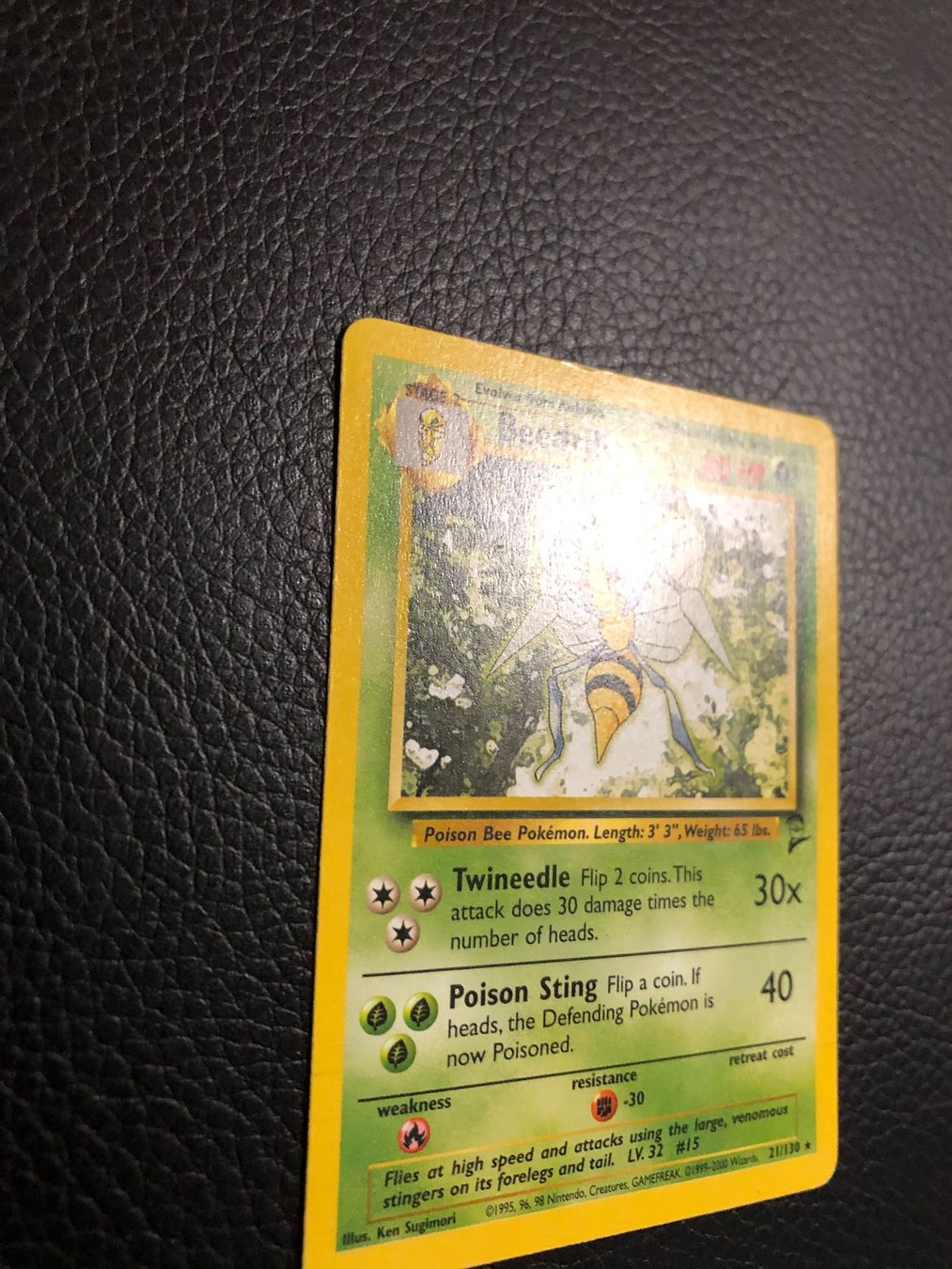 Pokémon Sammelbilder & Trading cards: 2000 Base Set 2 - Beedrill rare 21/130 Ab 1 – Gebraucht aus Paradiso von Pkmn10 2