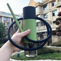 Tragbare Wasserpfeife Shisha aus Acryl und Silikon