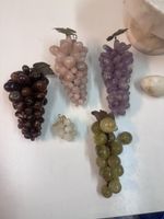 Vintage Deko-Trauben aus Edelstein, 5 Stk.🍇 Rarität!