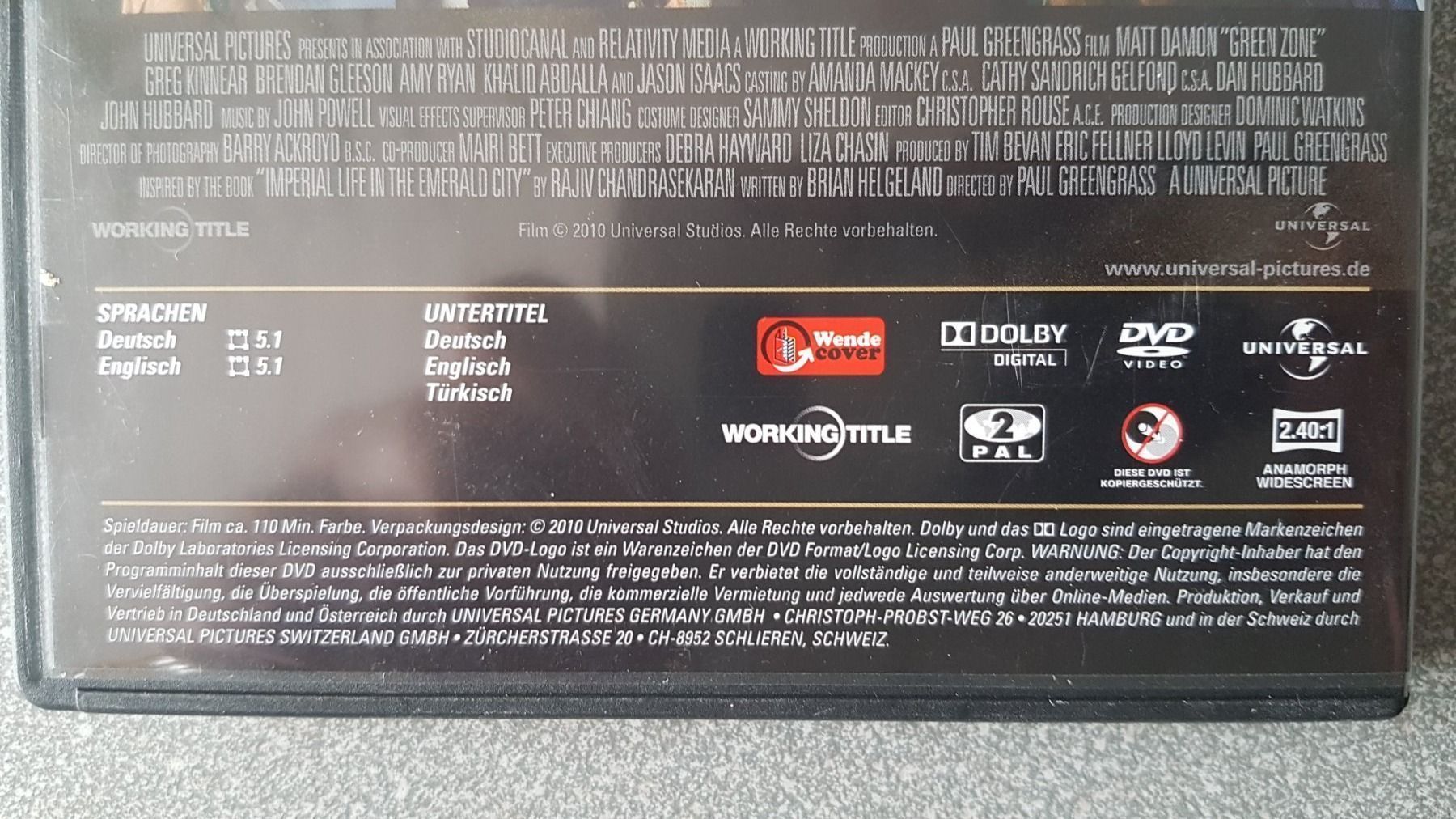 Tous les DVDs: DVD Green Zone / Matt Damon – D'occasion à Oetwil am See par fineli2 1