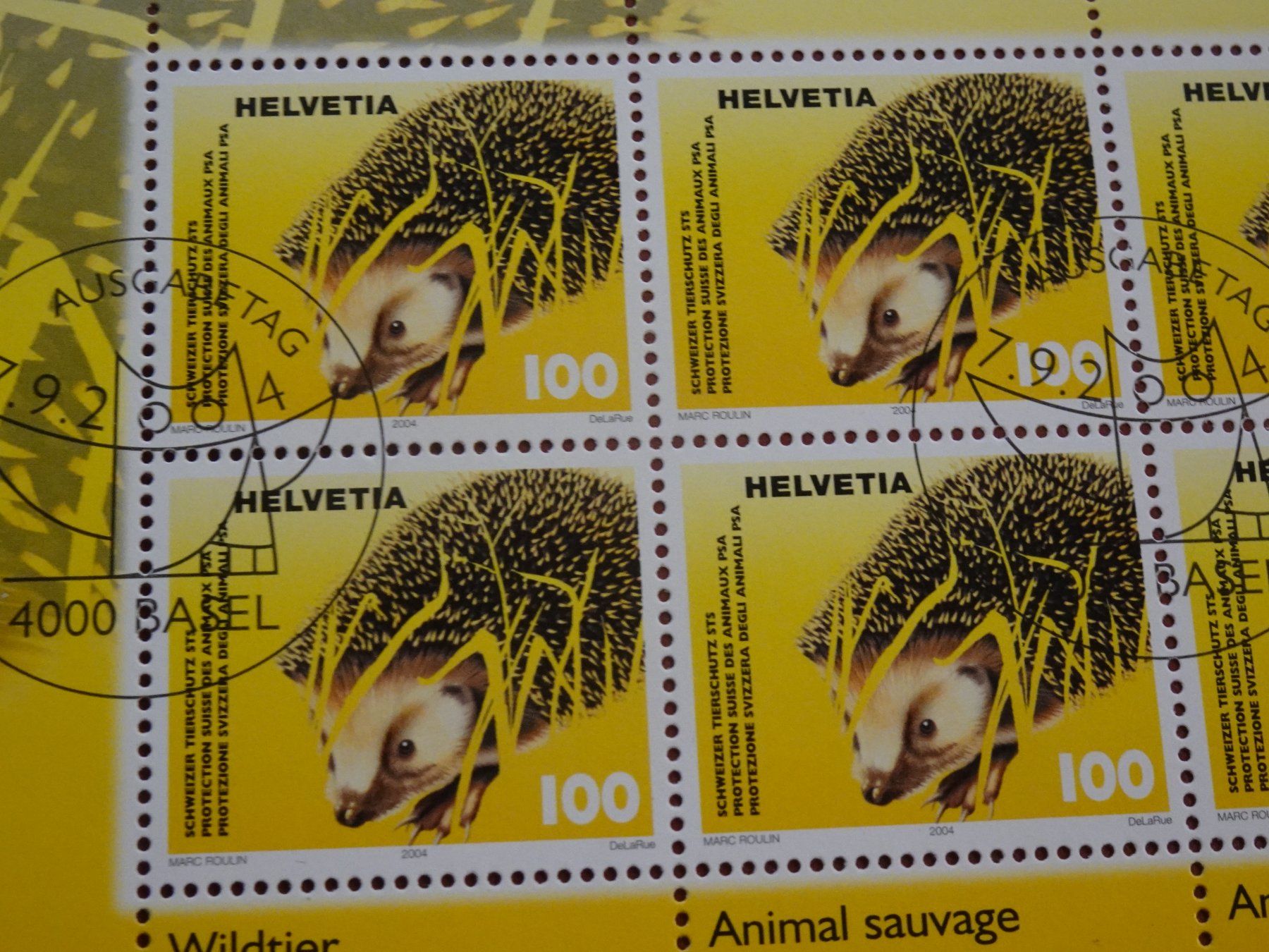 Alle Briefmarken: 2004,KLEINBOGEN, AUSGABETAG, TIERSCHUTZ – Neu (gemäss Beschreibung) aus Eschenbach SG von eDaisy 1