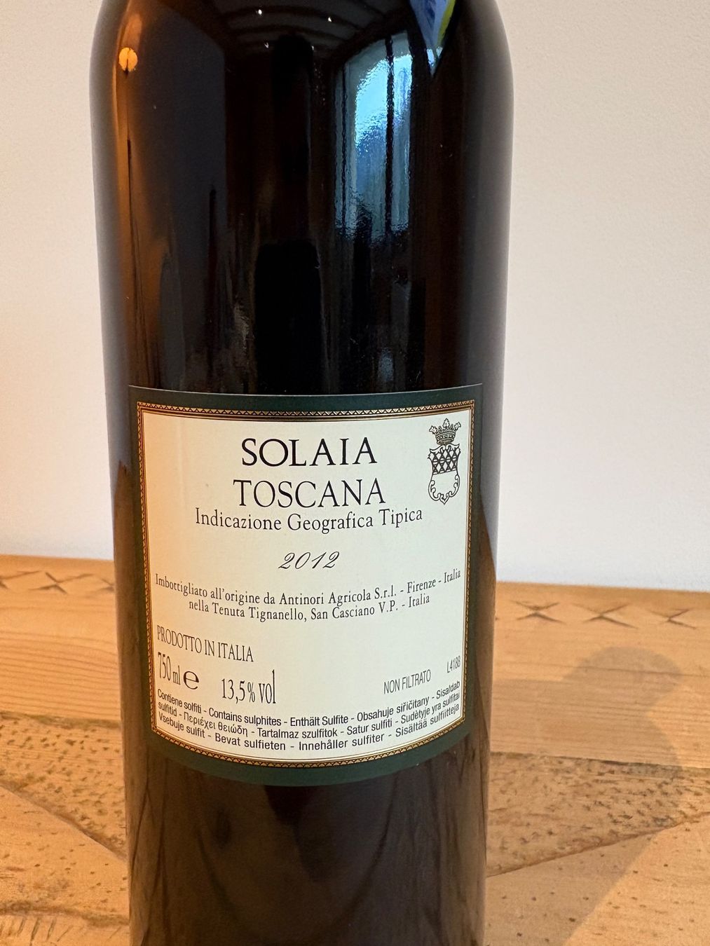 Vino: Solaia 2012, 75cl – Usato da Pontresina venduto da Malu24 2