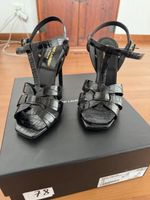 Saint Laurent Tribute Sandales T38 Noir Été Chic ✨