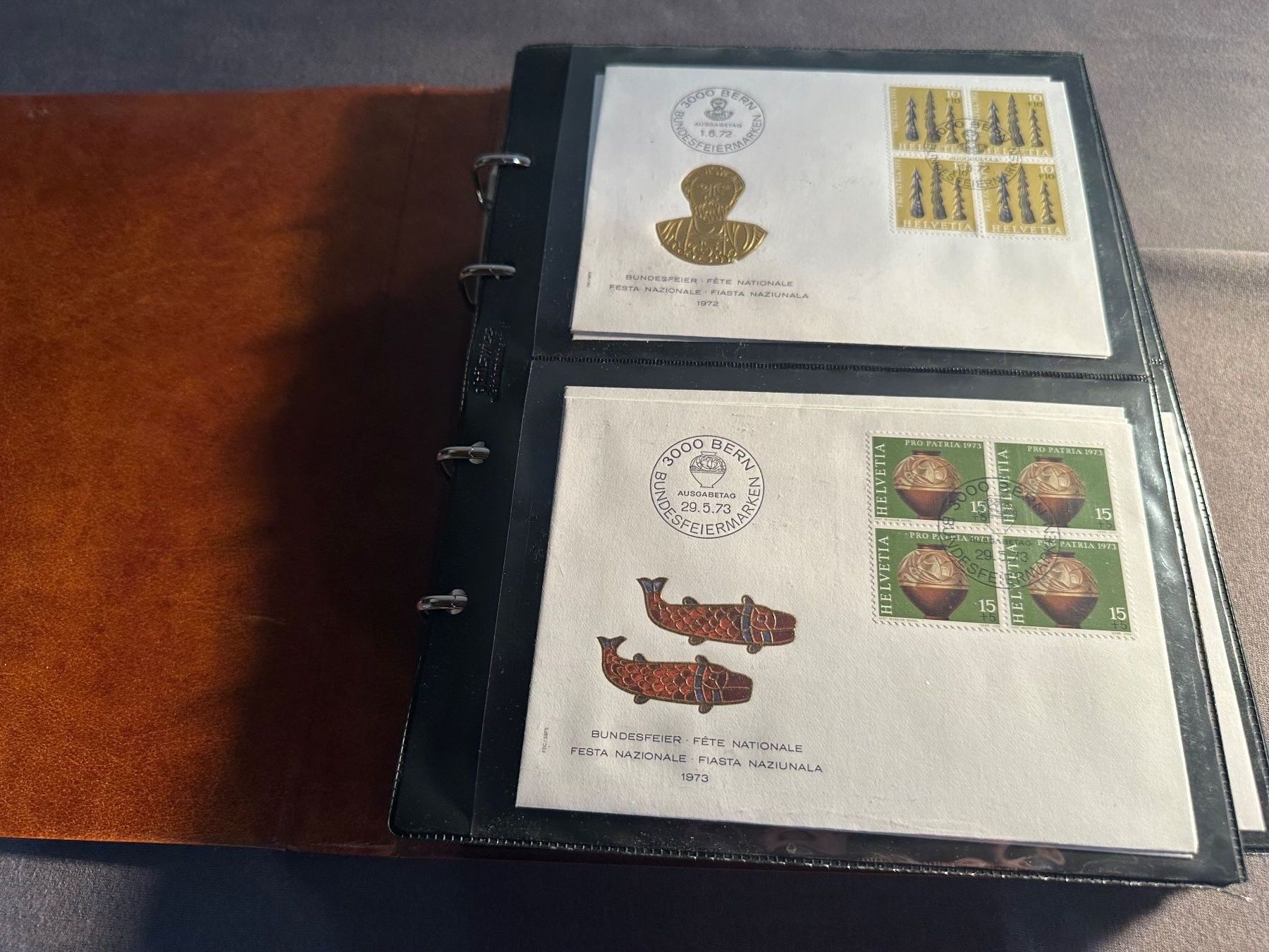 Tutti i francobolli: Album Schweiz Sammlung Briefe und FDC – Usato da Stettfurt venduto da 2442 1