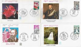 4 FDC Frankreich 1973