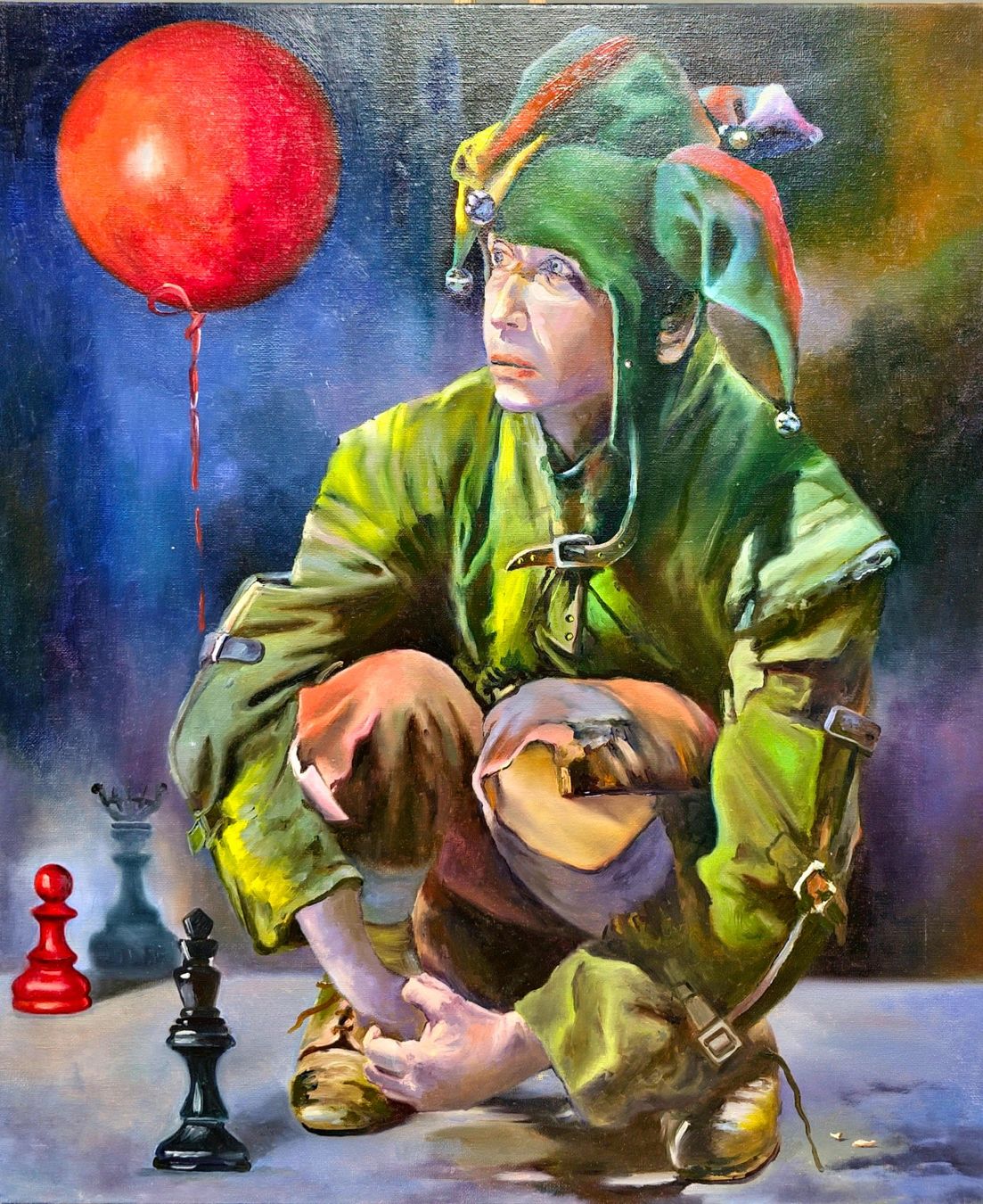 Dipinti: Ölgemälde - Geist der Illusionen: Serg Davydofs Vision – Usato da Bern venduto da Djenestra