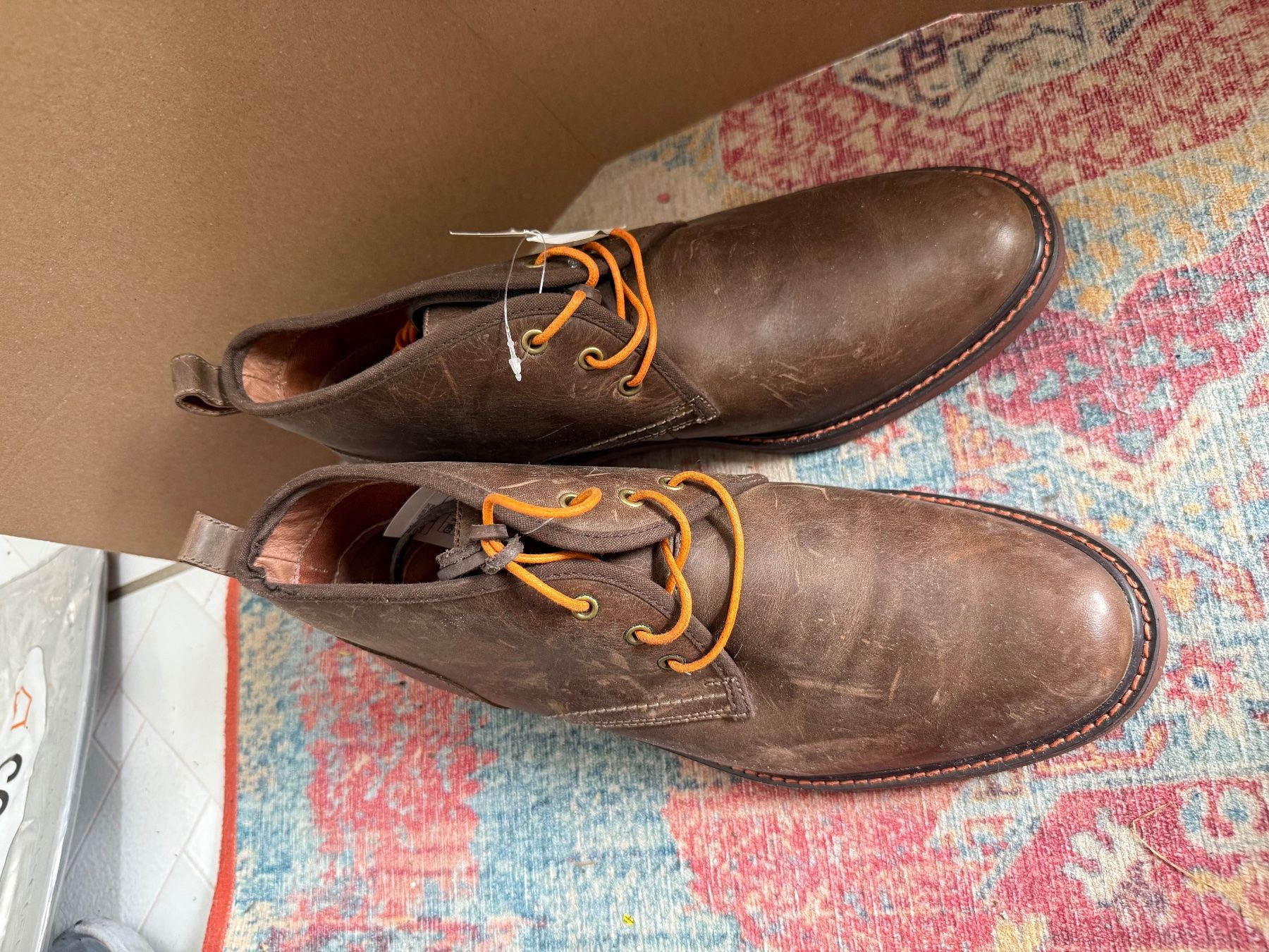 Chaussures hommes: Vionic Herren Leder Stiefel, Gr. 42, Braun – Neuf (Voir description) à Bellach par S.Kyra 1