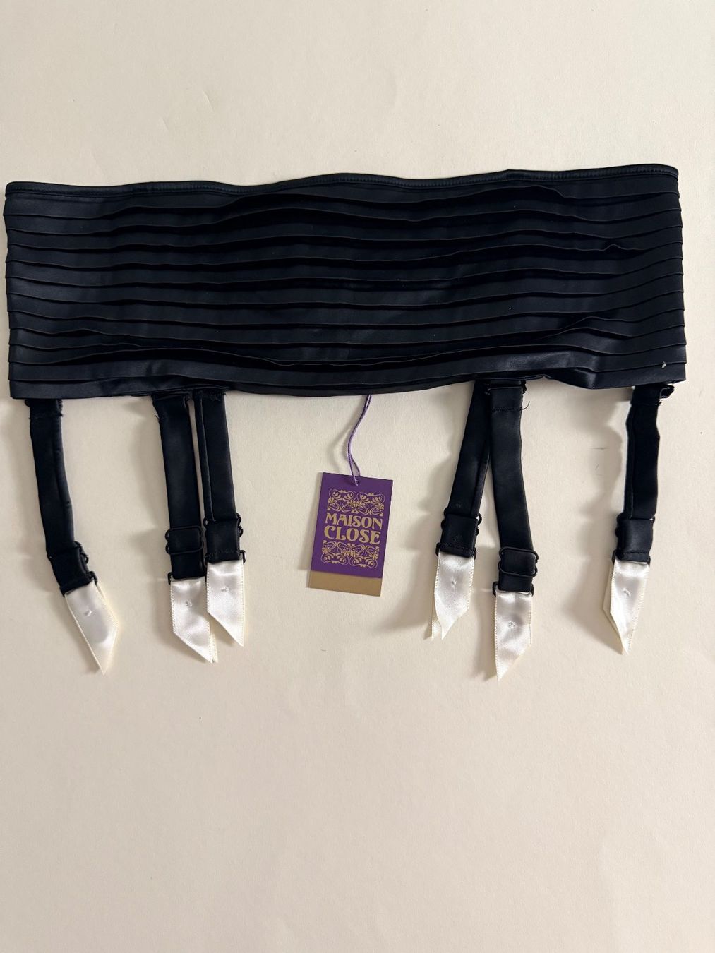 Altra biancheria intima: MAISON CLOSE, Strapsgürtel CABARET SMOKING +Strümpfe, 40-42 – Nuovo e nell'imballaggio originale da Rudolfstetten venduto da gst_g7xl 1