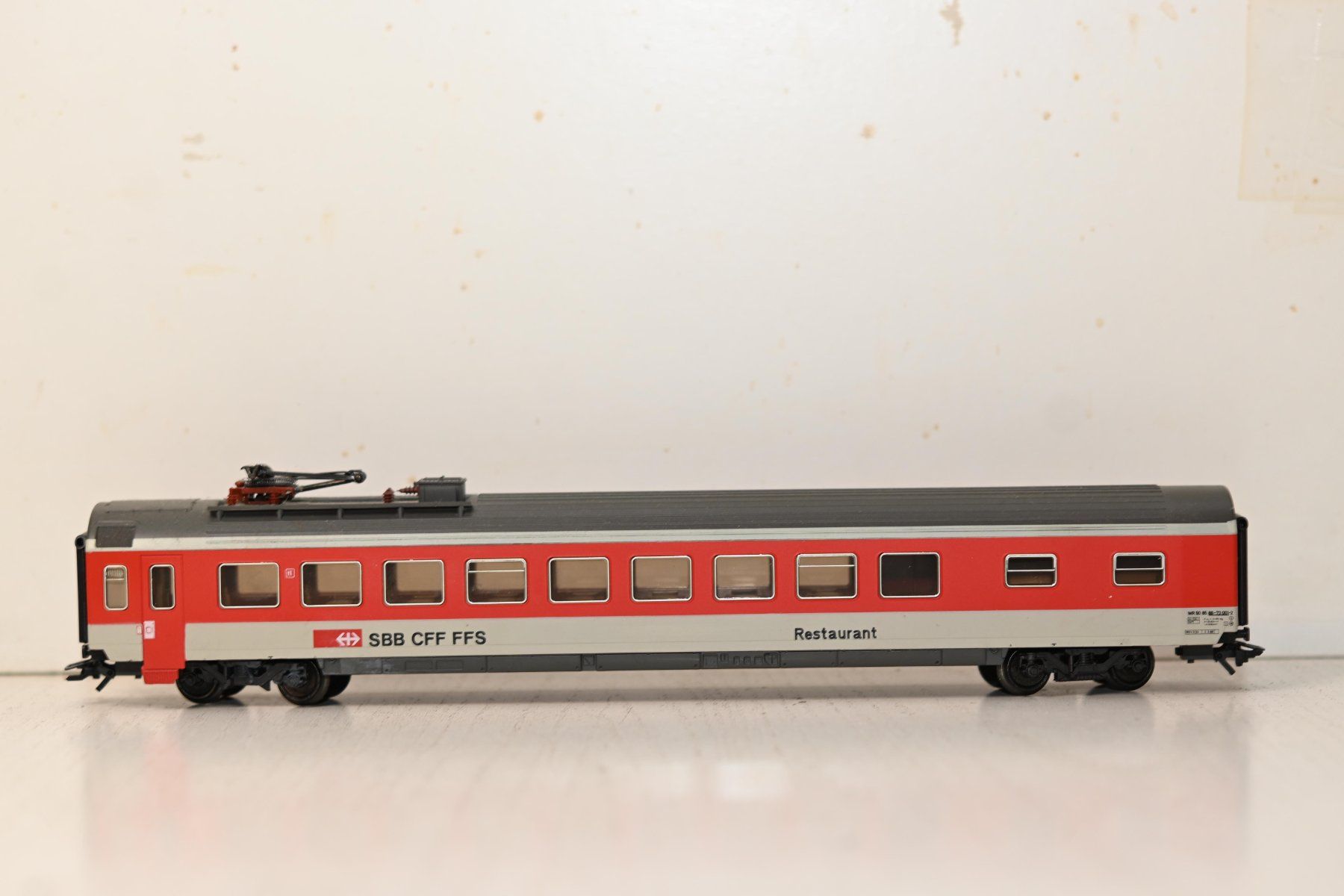Märklin Modellini di ferrovie: Restaurant Wagen Märklin HO/AC – Usato da Laupen ZH venduto da Zmoewe 5