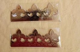 2 x KRONE für Dreikönigskuchen, Glanzpapier