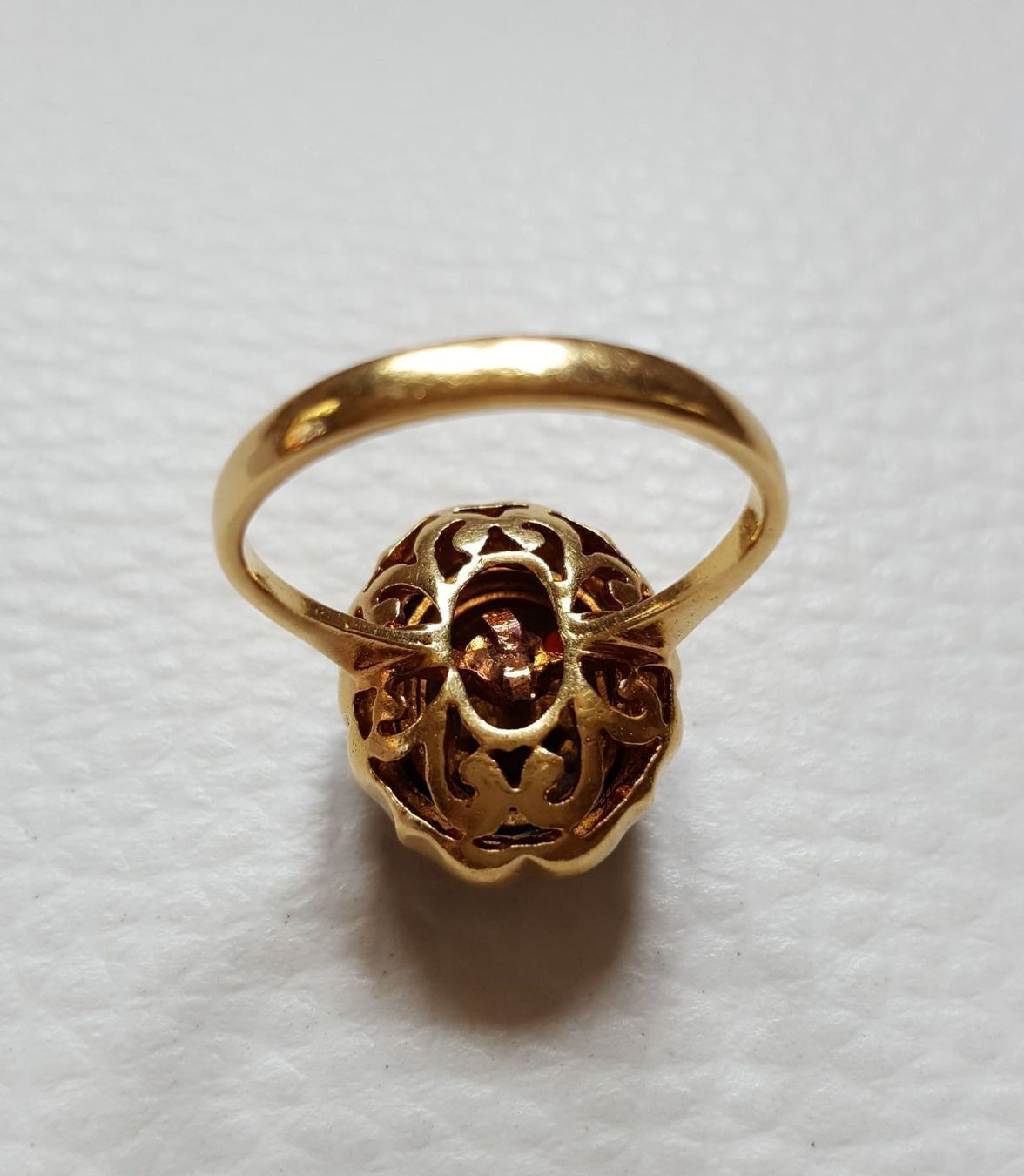 Anelli: Gold 750 Massiv Ring mit Granaten – Usato da Wald ZH venduto da Dasilver 1