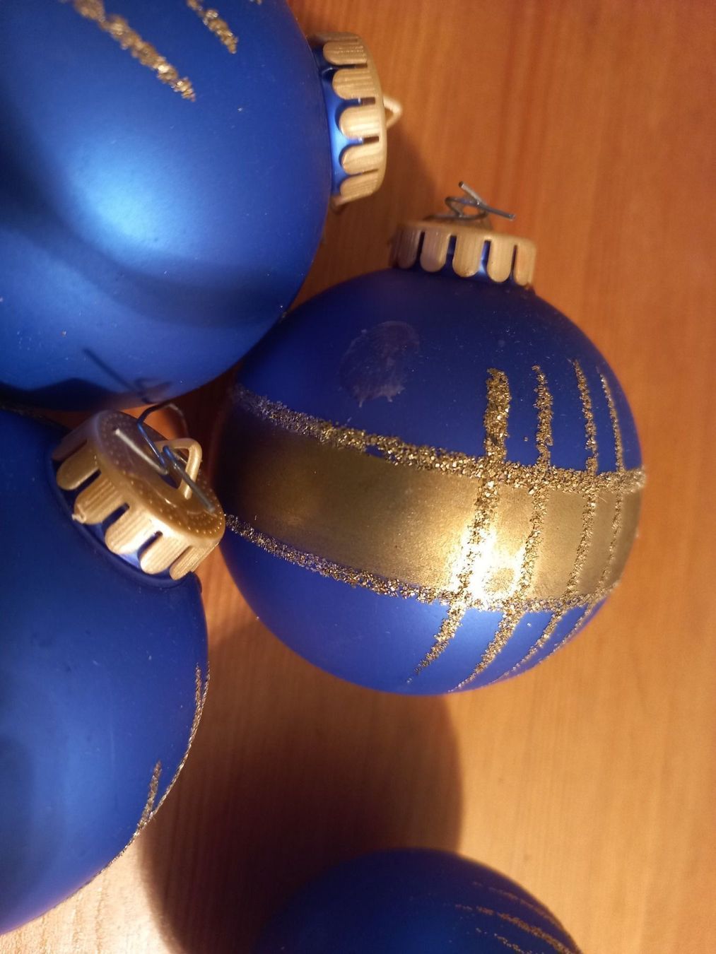 Tutte le decorazioni: Christbaumkugeln blau 4 Stück ca.6cm – Usato da Andelfingen venduto da estark 2