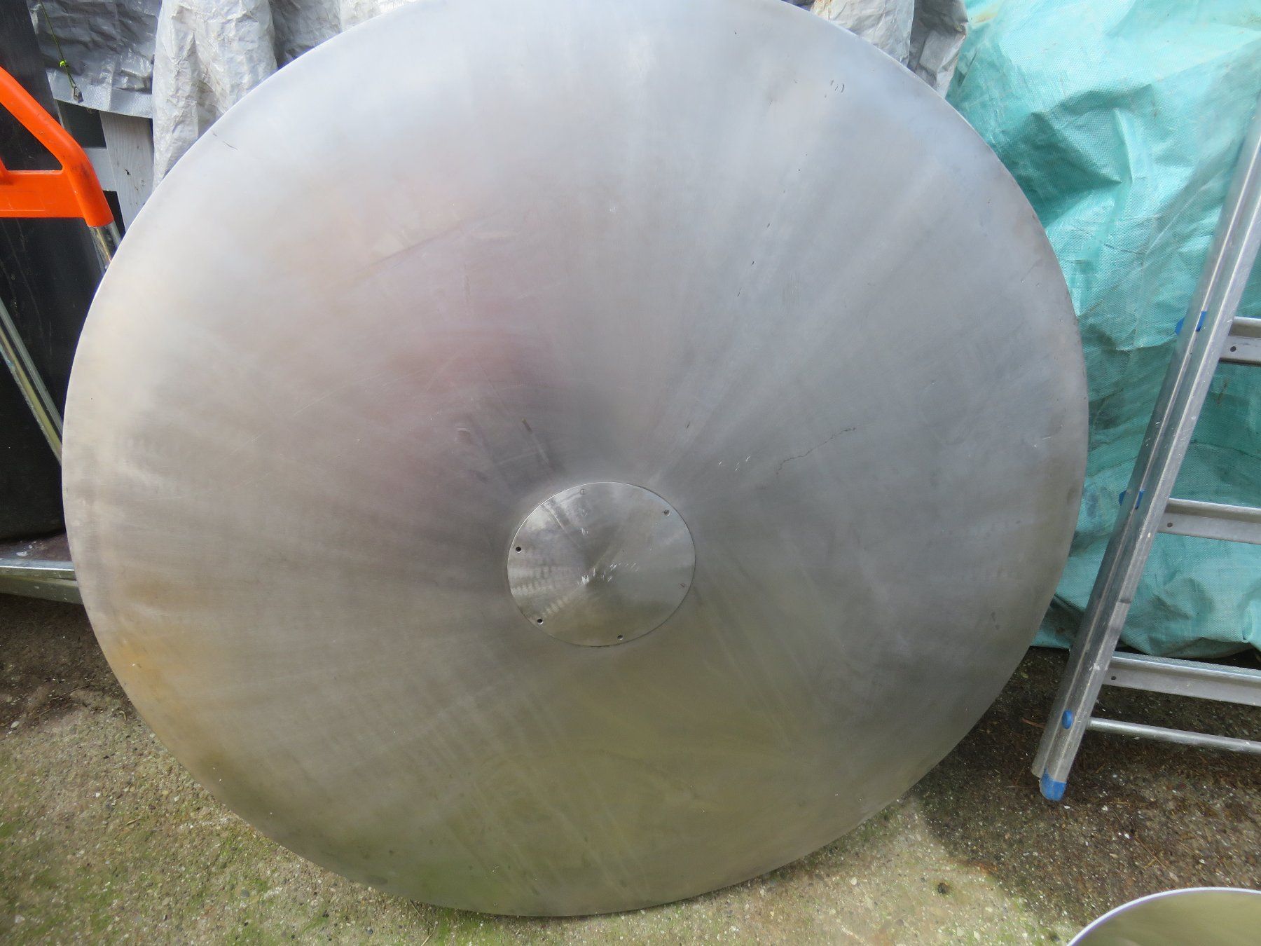 Bracieri: INOX🤩Deckel oder Feuerschale 120cm ohne Alu Ring- Beispiel – Usato da Schötz venduto da Vulkan2 1