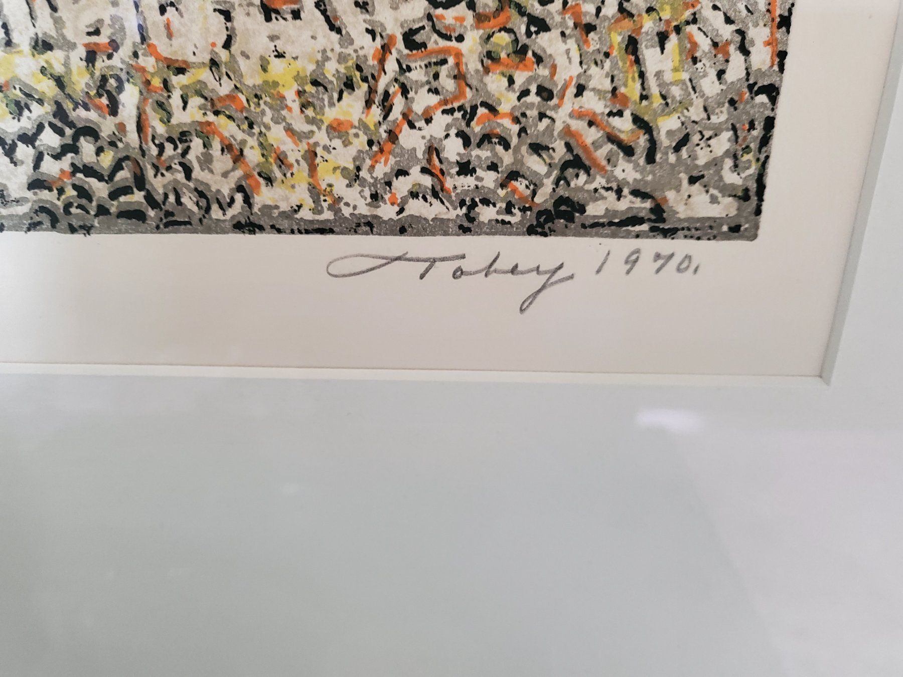 Grafica & Litografie: Mark George Tobey, grosses Farblitho, numm. handsigniert – Usato da Füllinsdorf venduto da havi4 3