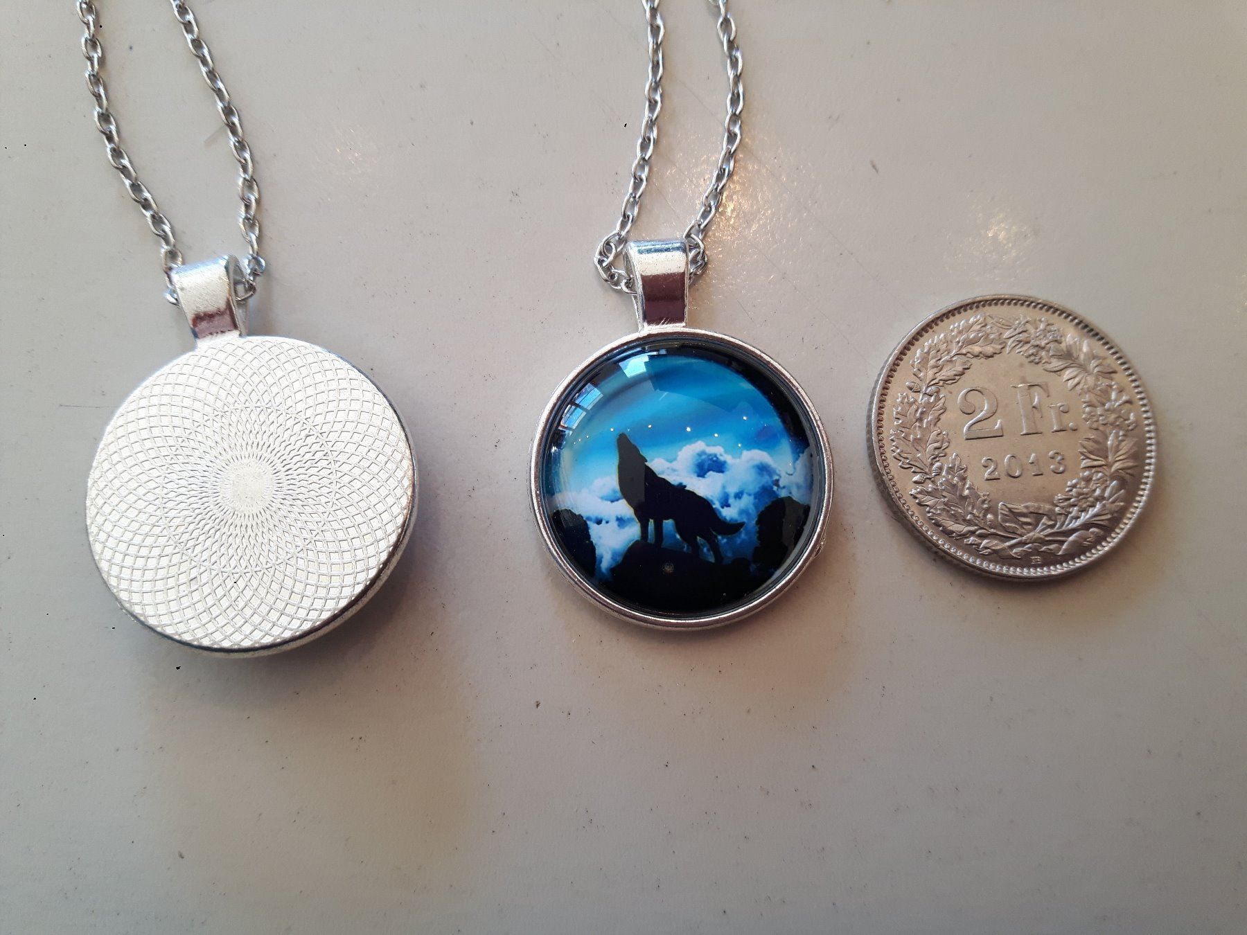 Catenine: Kette - Wolf hinter Glas - witzig – Nuovo e nell'imballaggio originale da Ibach venduto da fantasyfashion 1