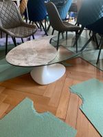 Designer Salontisch - Marmoropti & Glas/Modern / NEU