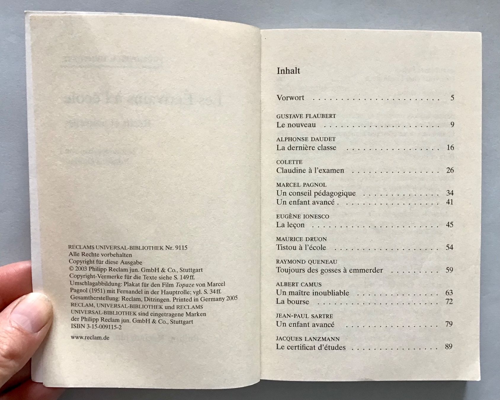 Bücher: Reclam: Les Écrivains à l'école – Neu (gemäss Beschreibung) aus Bubendorf von Alpenheidi 2