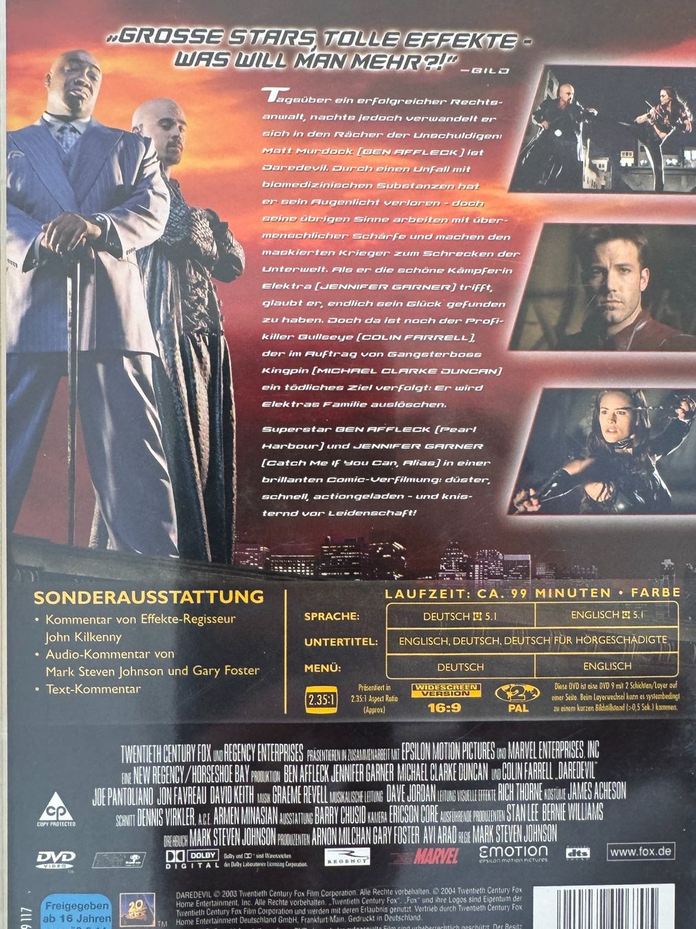 Tutti i DVDs: DVD 3x Daredevil + PUNISHER 1+2 War Zone – Usato da Männedorf venduto da LTMCS 1