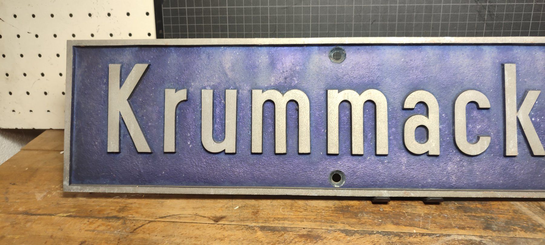 Ecriteaux: Wunderschönes Strassenschild Nr 5 Krummackerweg – D'occasion à Gelterkinden par MYSTOREFORYOU4460 3
