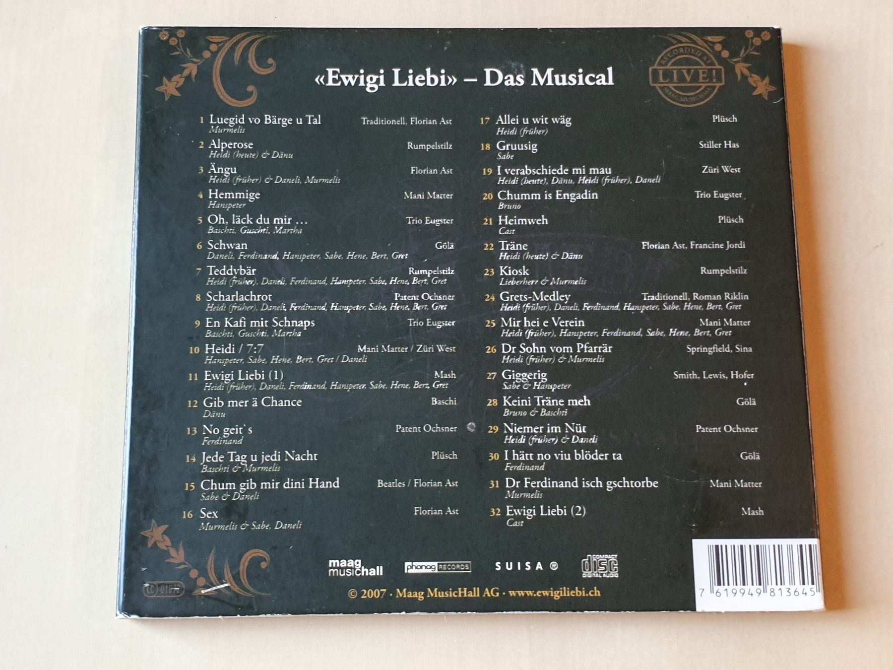 CDs: Ewigi Liebi das Musical – D'occasion à Stansstad par collectorsshop 1