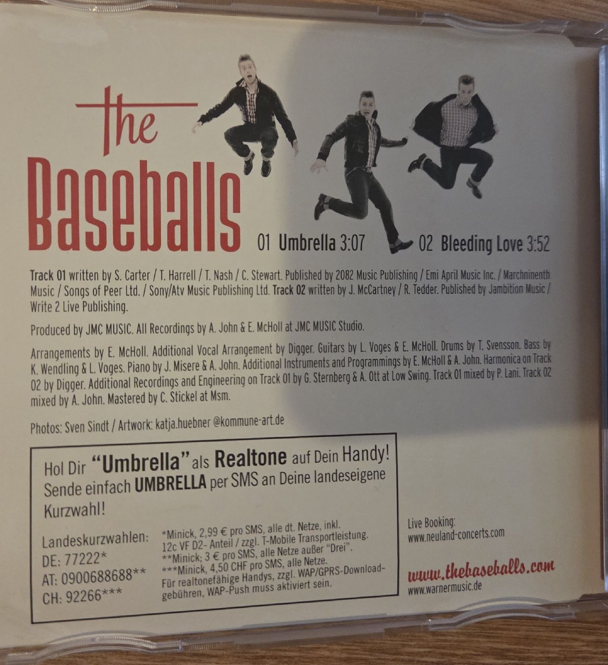 CDs: The Baseballs – Umbrella Maxi Single – Gebraucht aus Winterthur von raymen5000 2