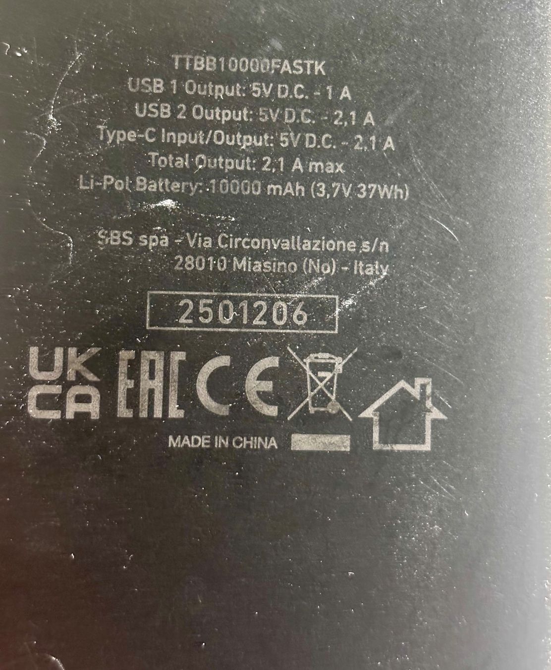 Batterie: SBS Powerbank10000mAh – Usato da Zürich venduto da Letzi-Kiosk 2