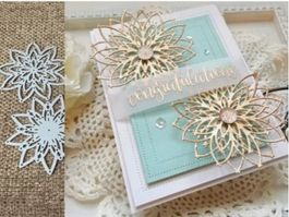 Stanzschablone Nr. R177, Blumen 2er Set (Sizzix geeignet)