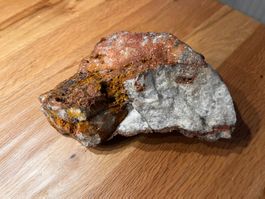 Mineral Stein Quarz mit Erzablagerung gebraucht