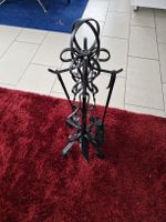 Schmiede-Cheminée-Besteckhalter, Vintage, Top Zustand! 80 cm