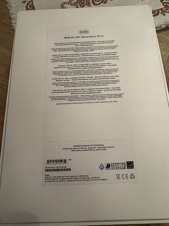 Tablet PC: iPad Air M1 Wifi 11" 64 GB – Usato da Rorbas venduto da zsoltar 1