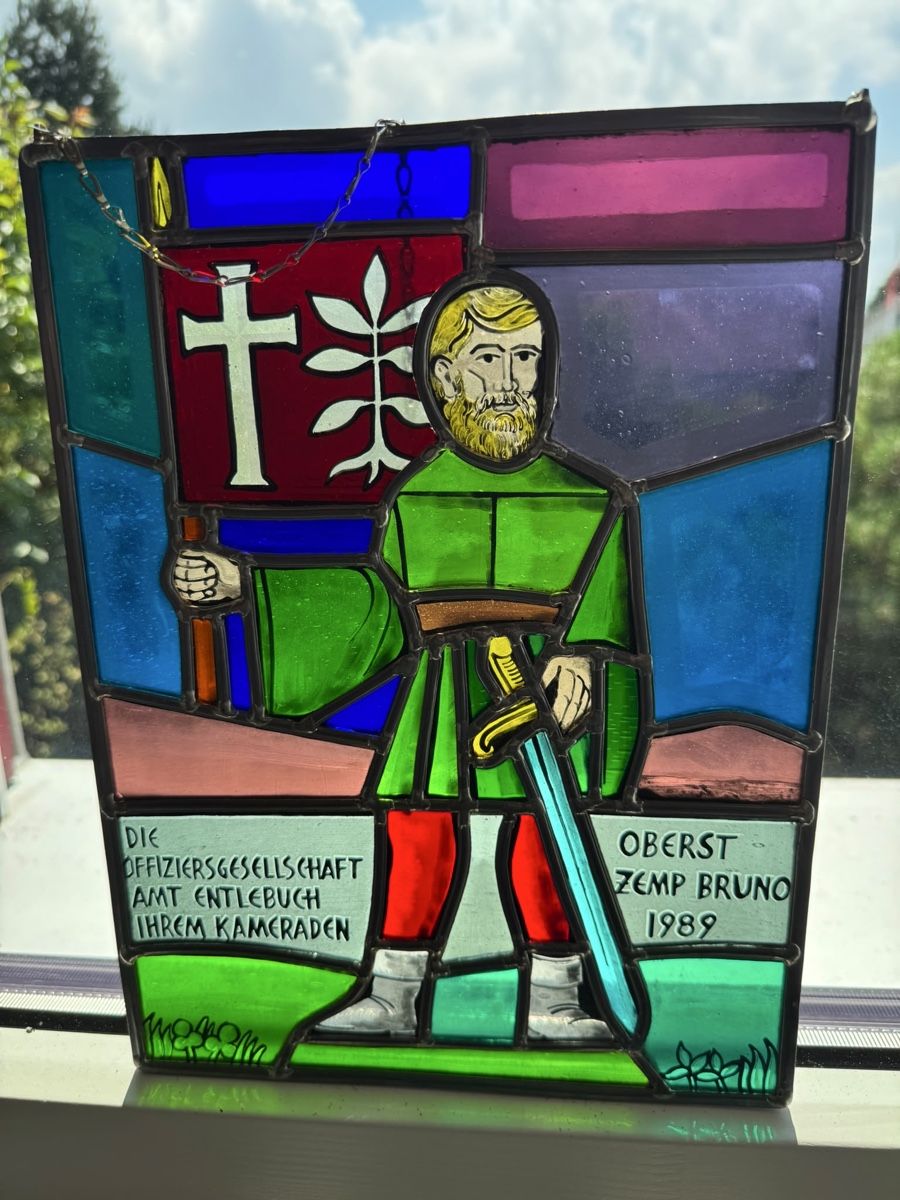 Sonstige Antiquitäten & Kunst: Wappenschebeb aus Glas – Gebraucht aus Wiggen von cha_p9np 8