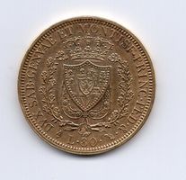 (687) Italien, Sardinien, 80 Lire 1827, fast stgl